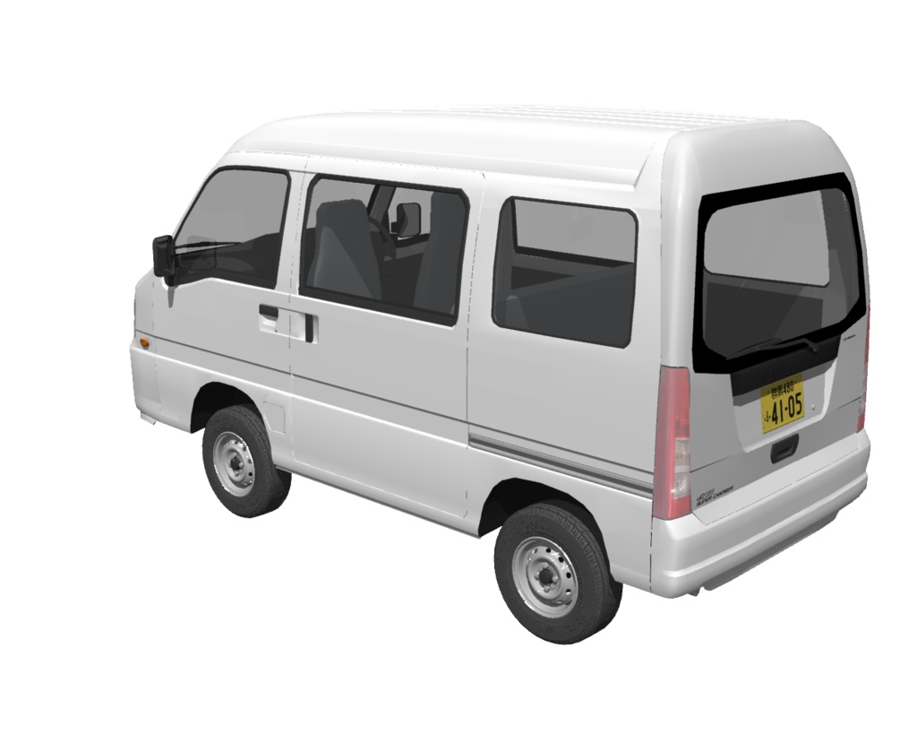 2009年型スバル・サンバーバン風軽ワンボックスバン