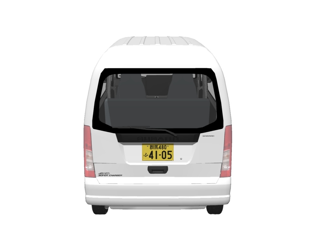2009年型スバル・サンバーバン風軽ワンボックスバン