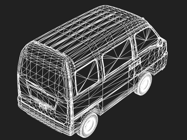 2009年型スバル・サンバーバン風軽ワンボックスバン