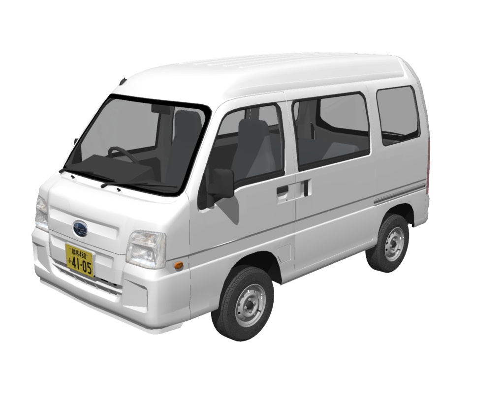 2009年型スバル・サンバーバン風軽ワンボックスバン