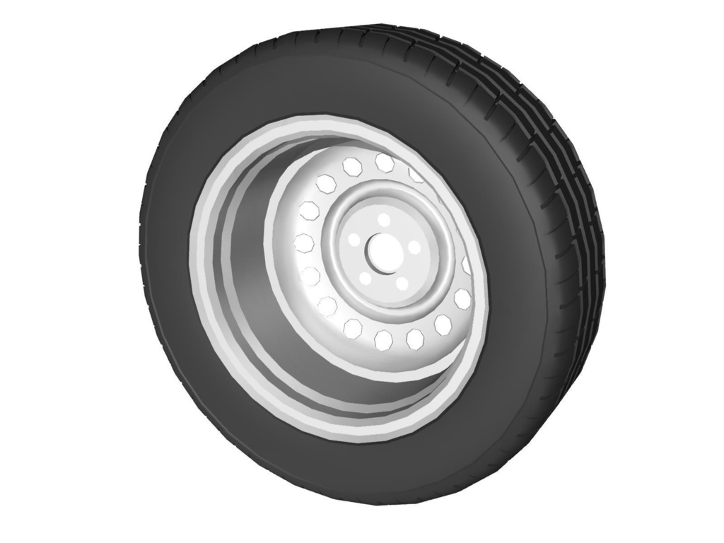 自動車用車輪(スチールホイール+タイヤ)