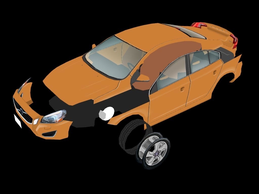 2010年型ボルボ・S60風セダン