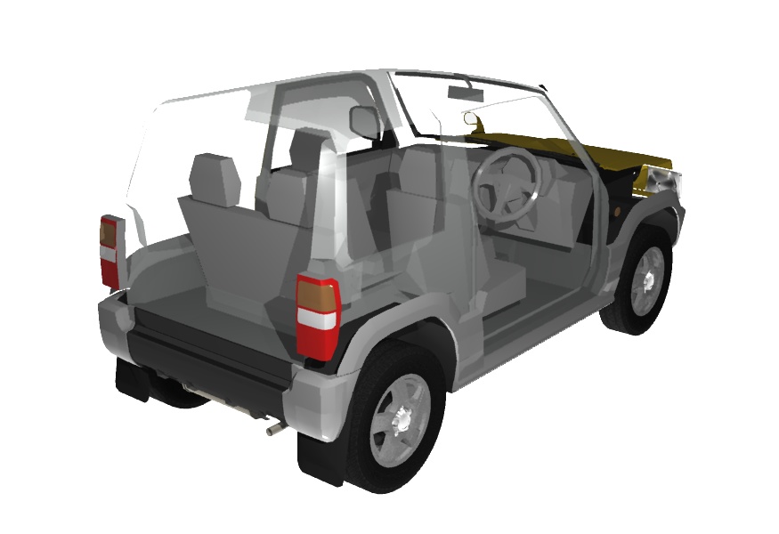 1998年型三菱・パジェロミニ風軽SUV