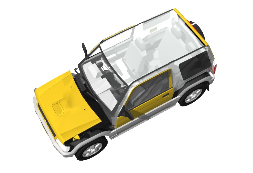 1998年型三菱・パジェロミニ風軽SUV