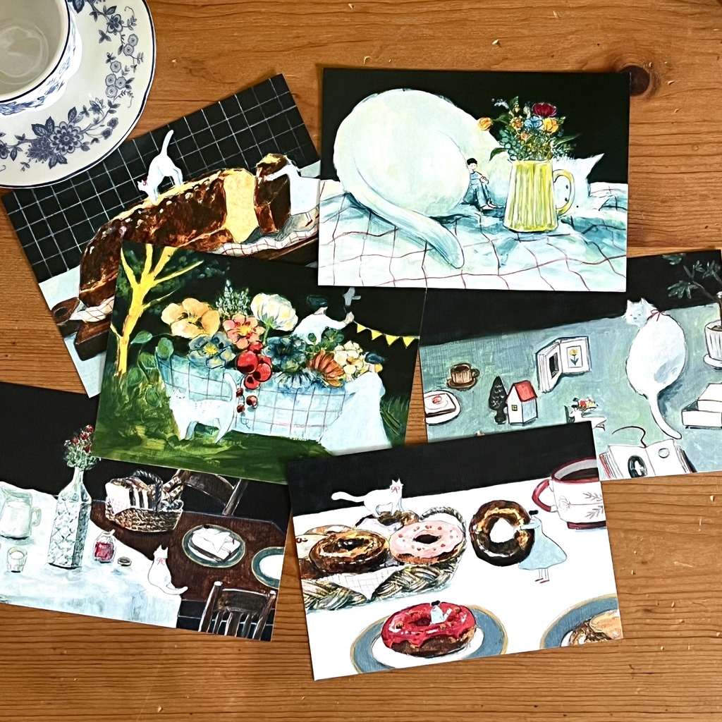 「ねこペラカードセット」ひろせまな