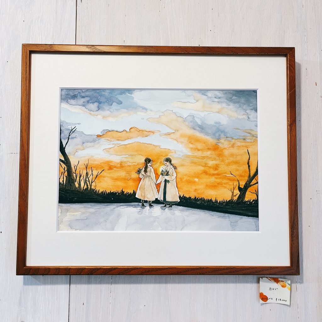 原画「月まで」たけぞえかな