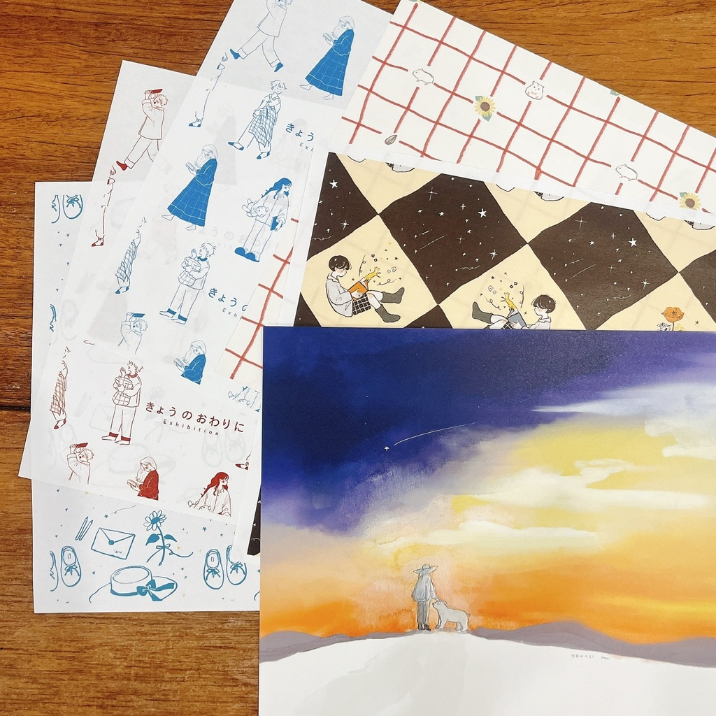 「ブックカバー6枚セット」たけぞえかな