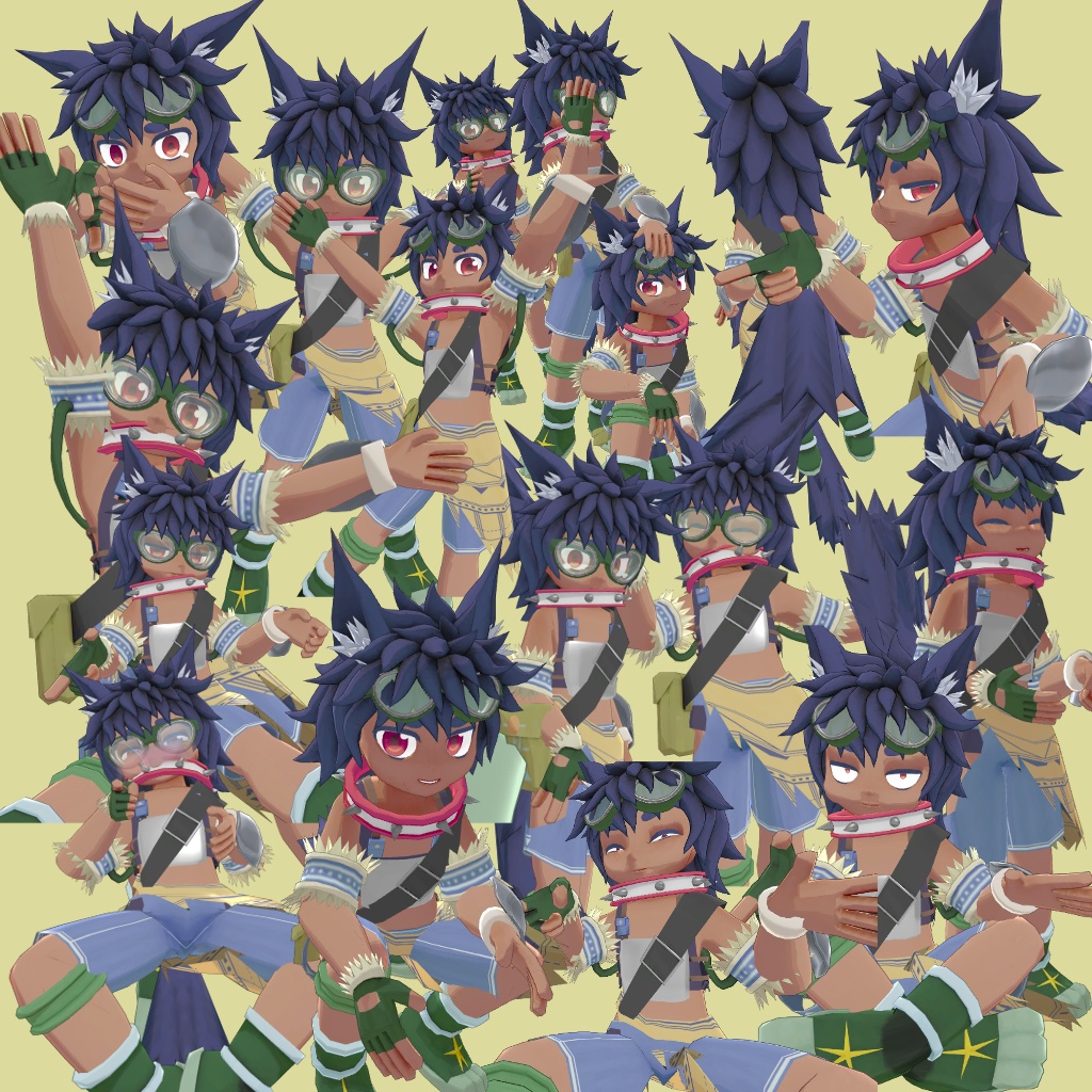 オリジナル3Dモデル『ウーフラン(Woflang)』v1.1