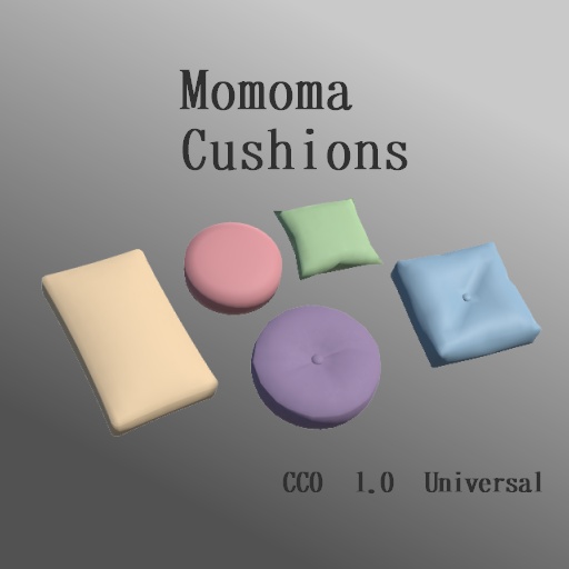 【CC0】Momoma Cushions