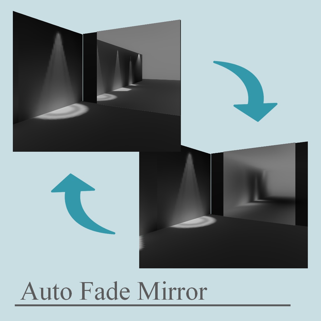 【CC0】Auto Fade Mirror【VRC】