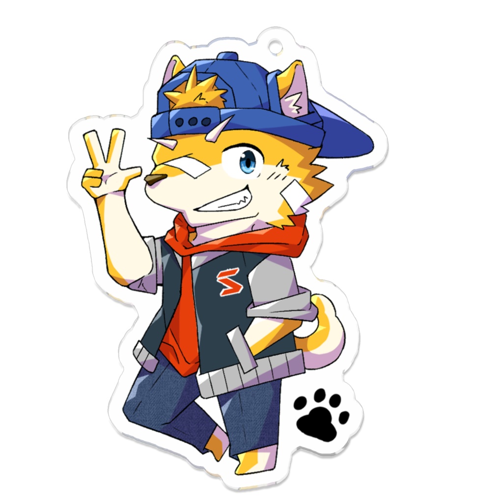 【オリジナル】日之丸燦太 アクリルキーホルダー (70mm×70mm)