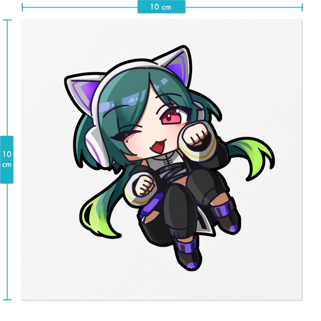 ねこっぽナズ=ステッカー