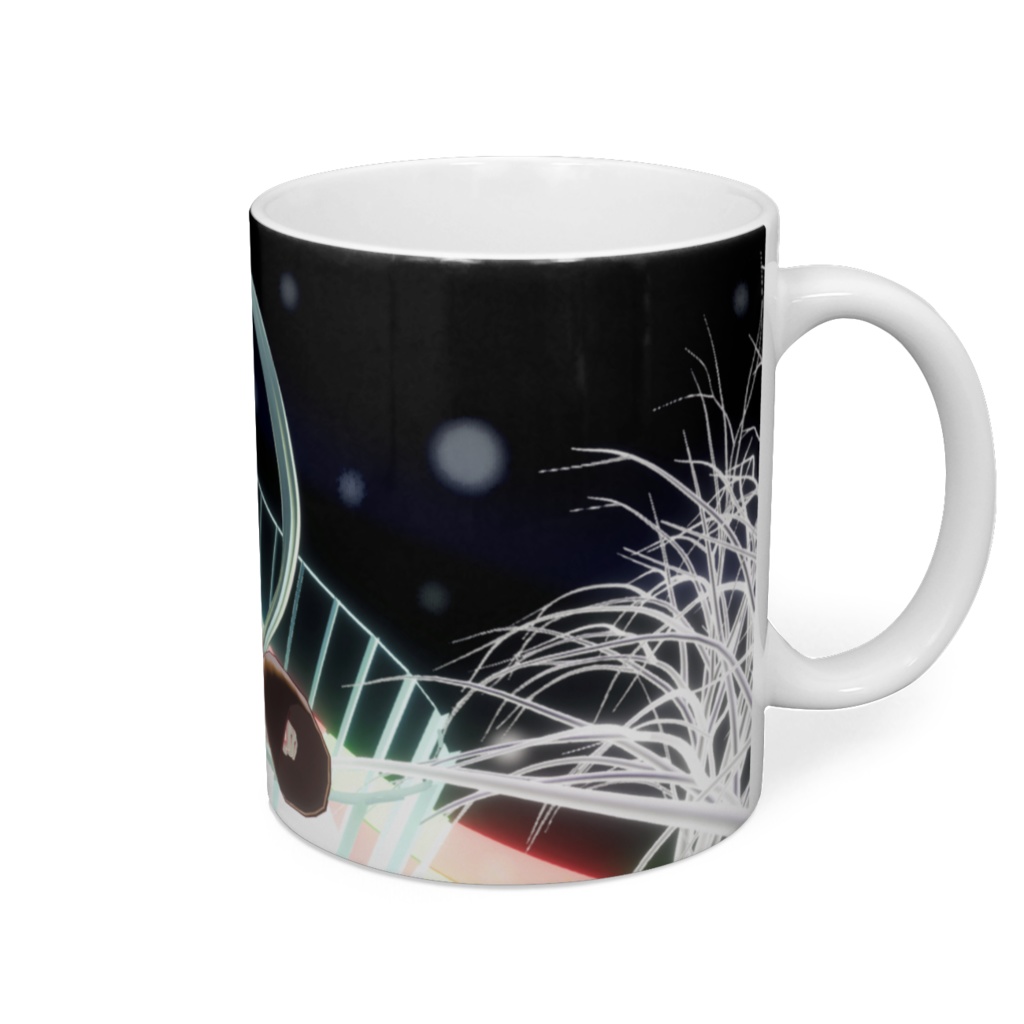 【バーチャルアイドルYUMU】ホワイトクリスマスマグカップ タイプA