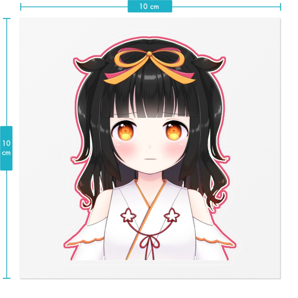 照れもみじ ステッカー