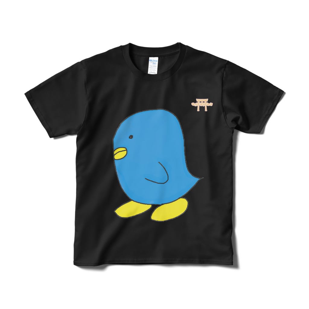 もみじのらくがきTシャツ もみペンギン