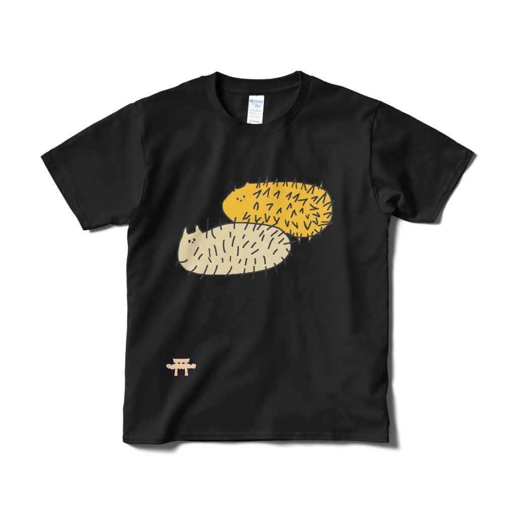もみじのらくがきTシャツ はりねずみちゃん