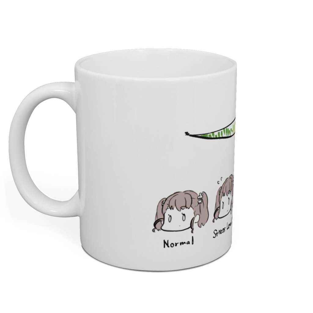 ストレスから逃げ逃げマグカップ