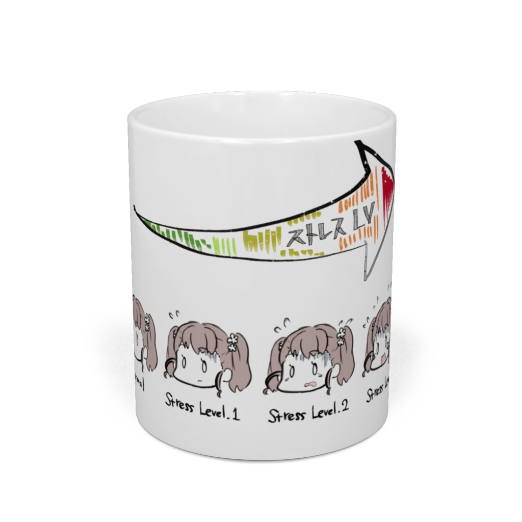 ストレスから逃げ逃げマグカップ