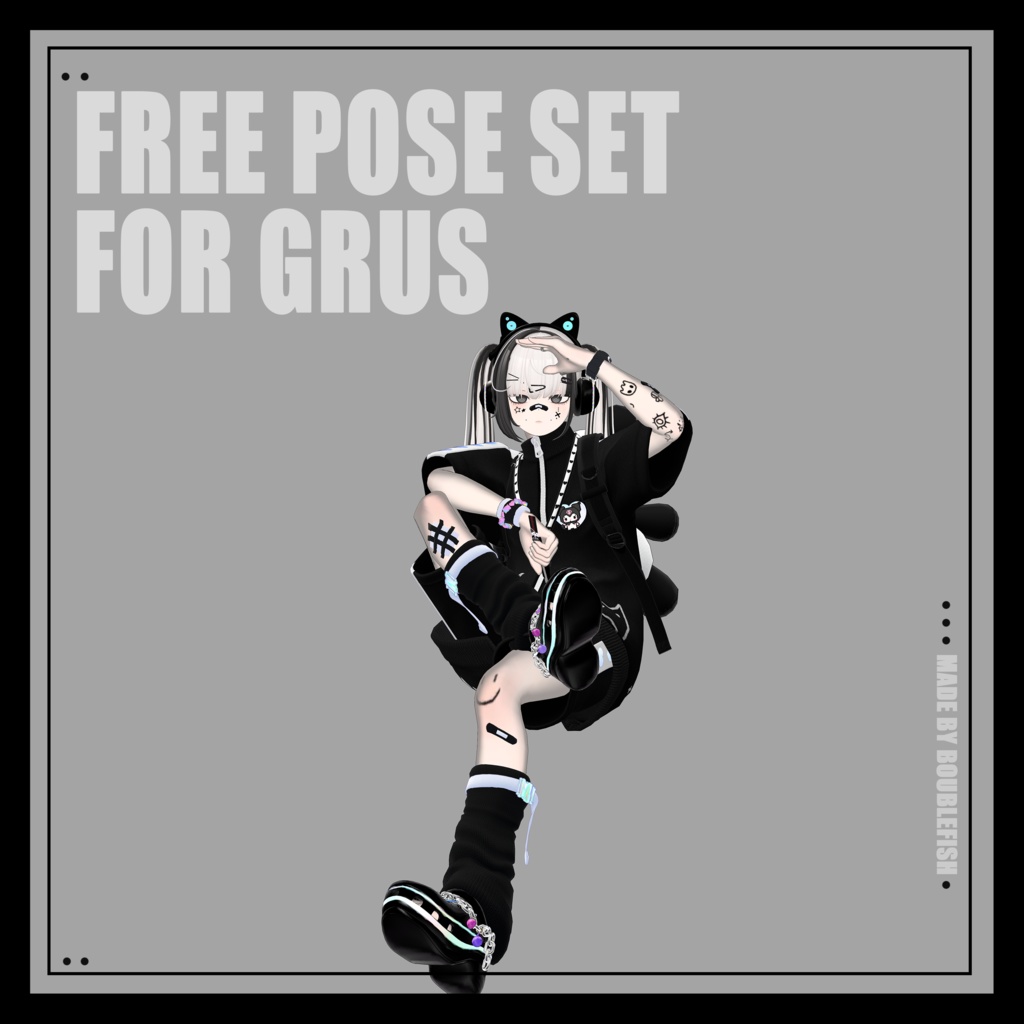 【無料】Free pose set for GRUS 2