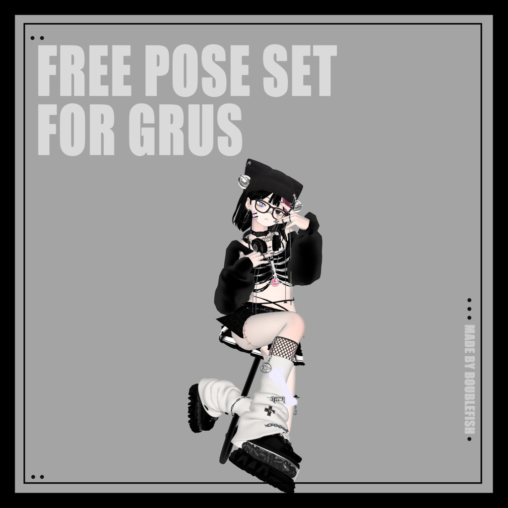 【無料】Free pose set for GRUS 4