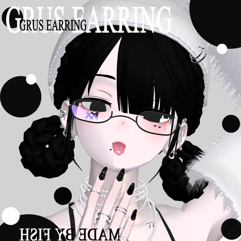 【Grus対応】Cross Earring for Grus