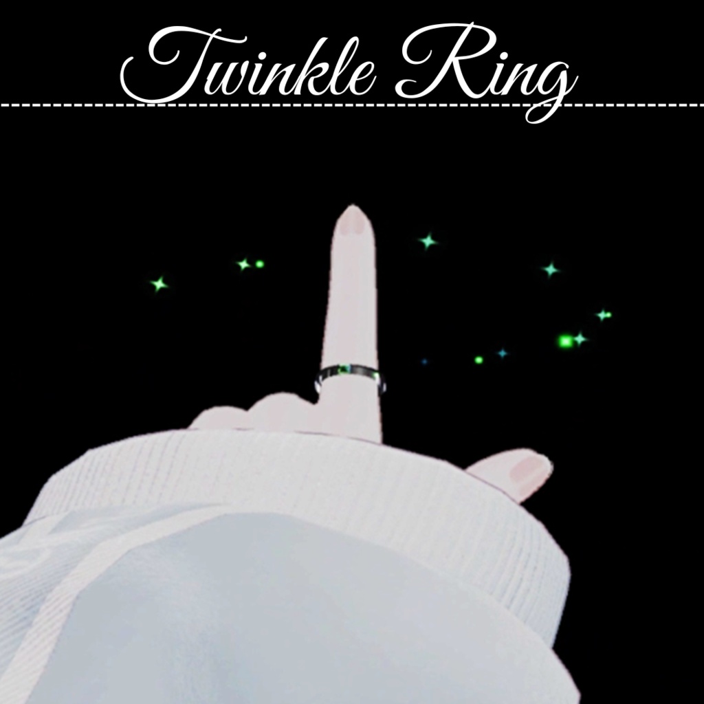 【VRchat用】°˖✧軌跡が残る°˖✧Twinkle Ring