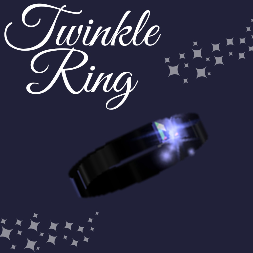 【VRchat用】°˖✧軌跡が残る°˖✧Twinkle Ring