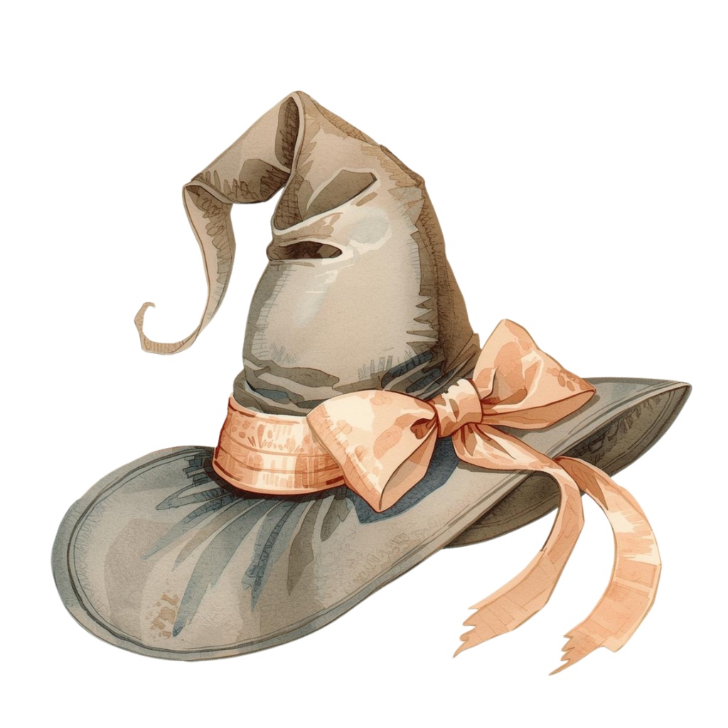 水彩アンティークの可愛いハロウィンクリップアートセット(全10種類)