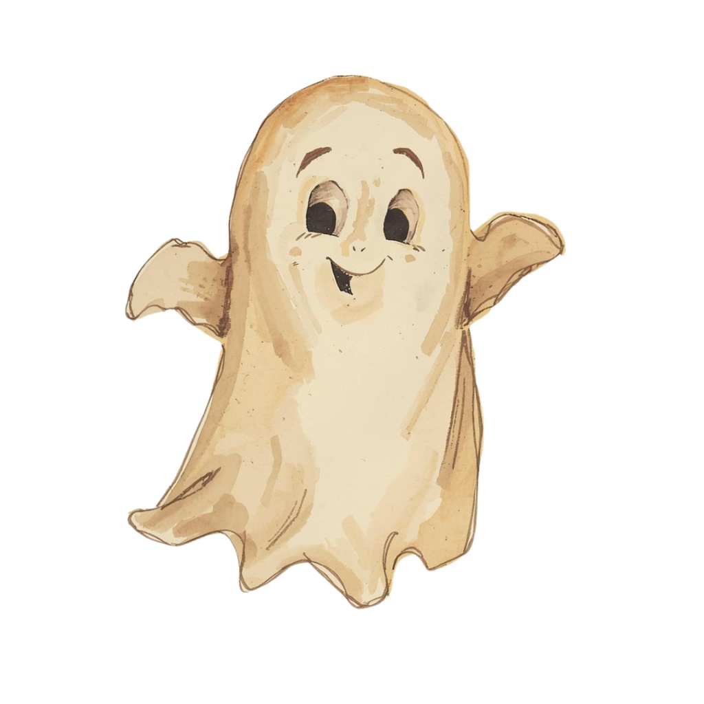 水彩アンティークの可愛いハロウィンクリップアートセット(全10種類)