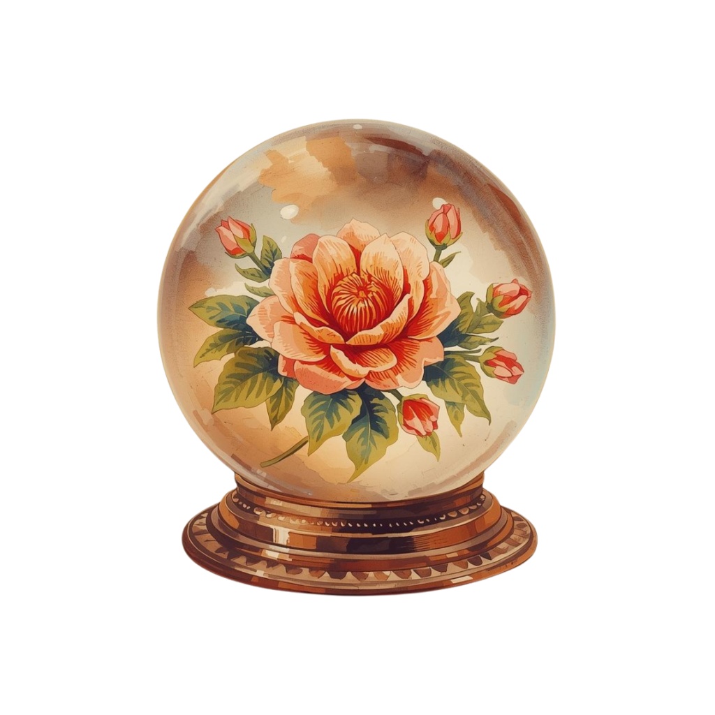 「アンティーク文房具の水彩クリップアート(暖色系)」