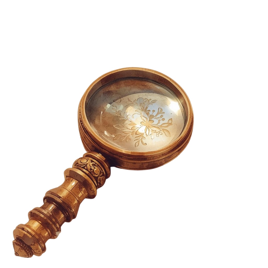 「アンティーク文房具の水彩クリップアート(暖色系)」