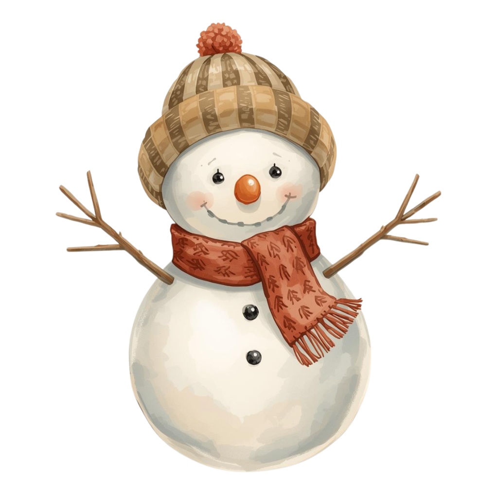 「アンティーク水彩のクリスマスクリップアートセット(全10種)」