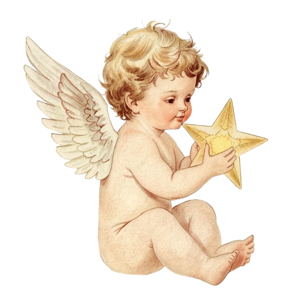 「アンティーク水彩のクリスマスクリップアートセット(全10種)」