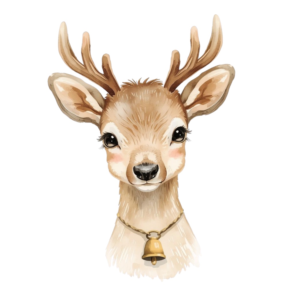 「アンティーク水彩のクリスマスクリップアートセット(全10種)」