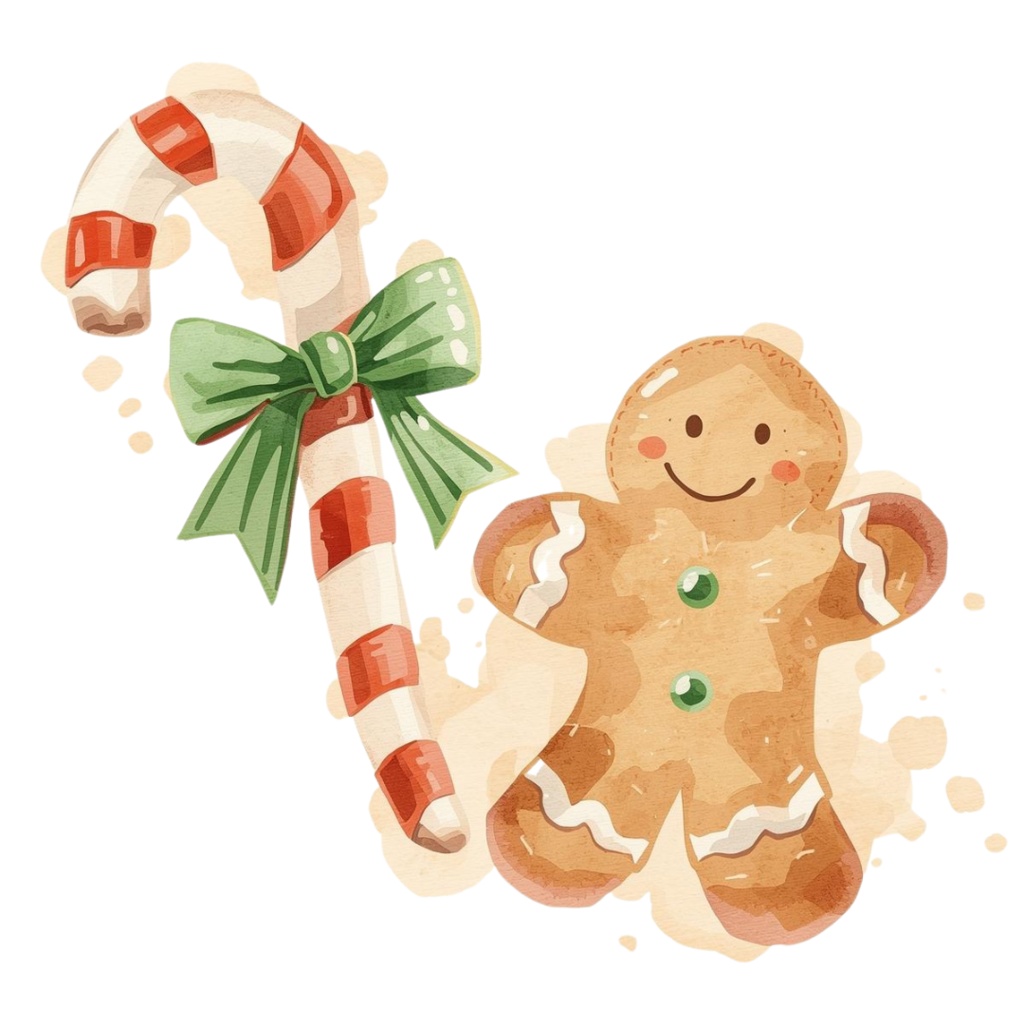 「アンティーク水彩のクリスマスクリップアートセット(全10種)」