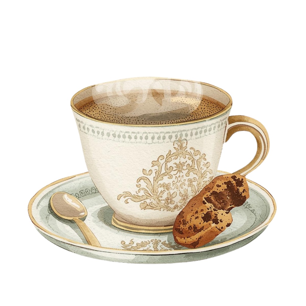 🍴 食べ物シリーズ 水彩画アンティークプロンプト(全10種類)