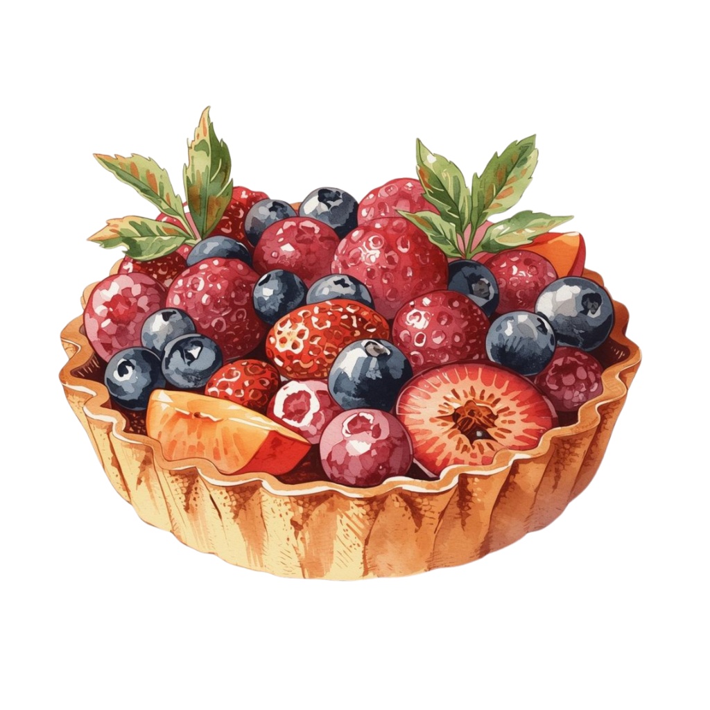 🍴 食べ物シリーズ 水彩画アンティークプロンプト(全10種類)