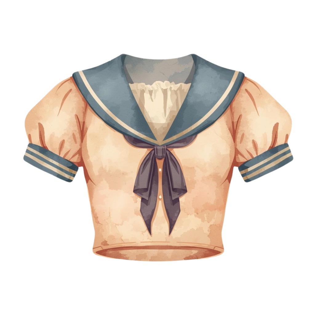 アンティーク水彩 洋服シリーズ