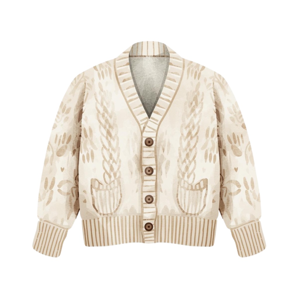 アンティーク水彩 洋服シリーズ