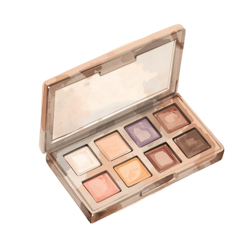 「アンティーク水彩コスメクリップアートセット(全10種類)」