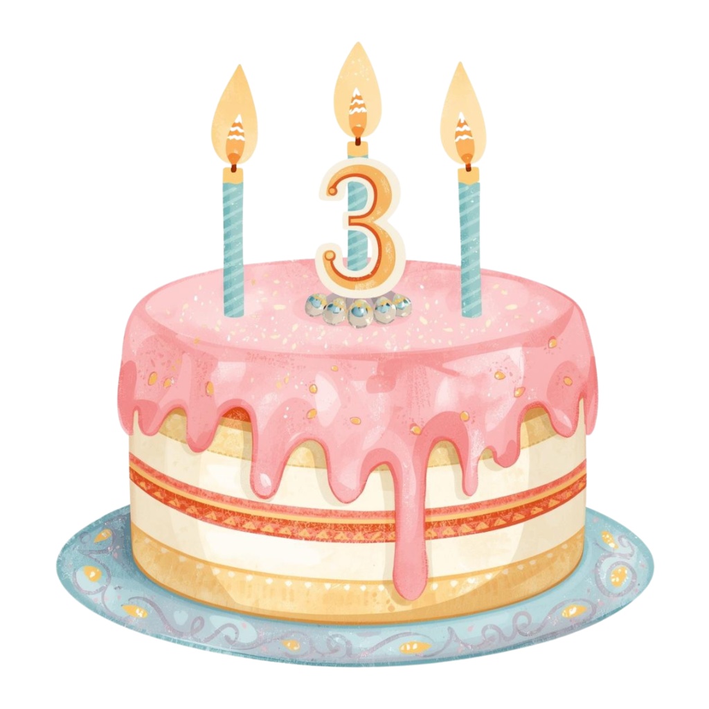 「おたんじょうびパーティークリップアートセット|3〜5歳向け可愛いイラスト(全10種類)」