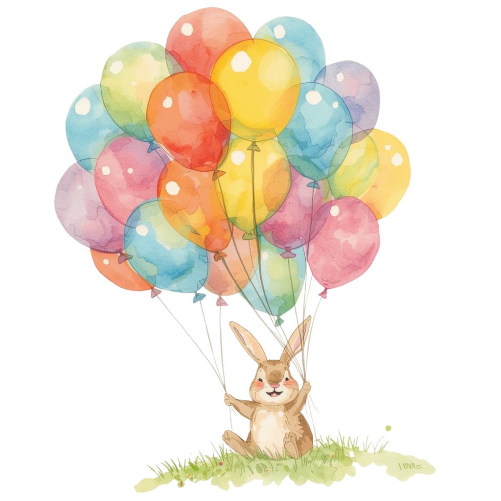 「おたんじょうびパーティークリップアートセット|3〜5歳向け可愛いイラスト(全10種類)」