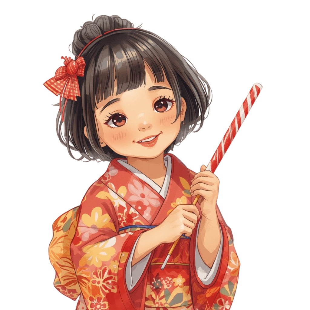 「水彩 七五三クリップアートセット|和風で可愛いお祝いイラスト素材(全10点)」