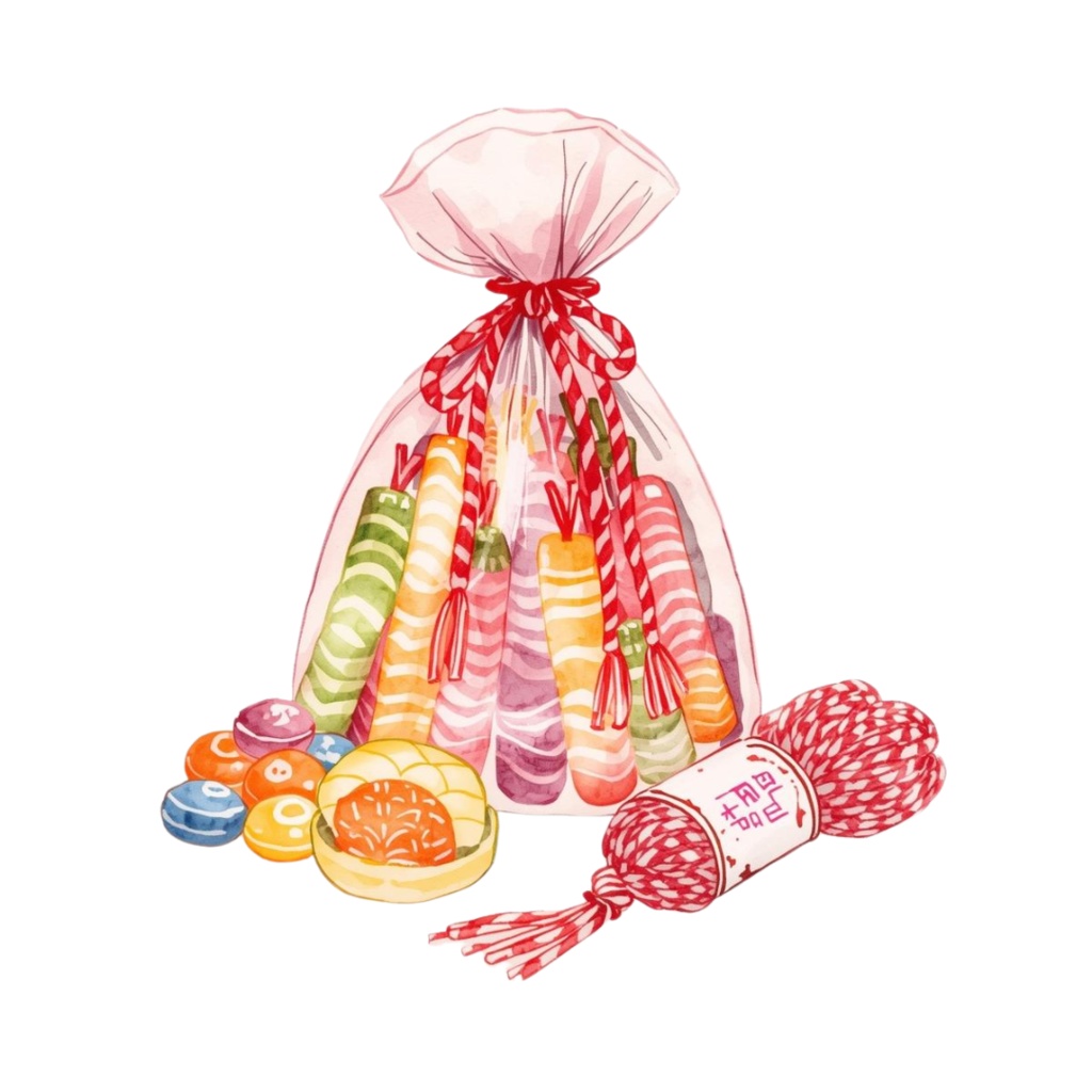 「水彩 七五三クリップアートセット|和風で可愛いお祝いイラスト素材(全10点)」