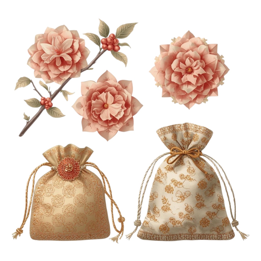 「水彩 七五三クリップアートセット|和風で可愛いお祝いイラスト素材(全10点)」