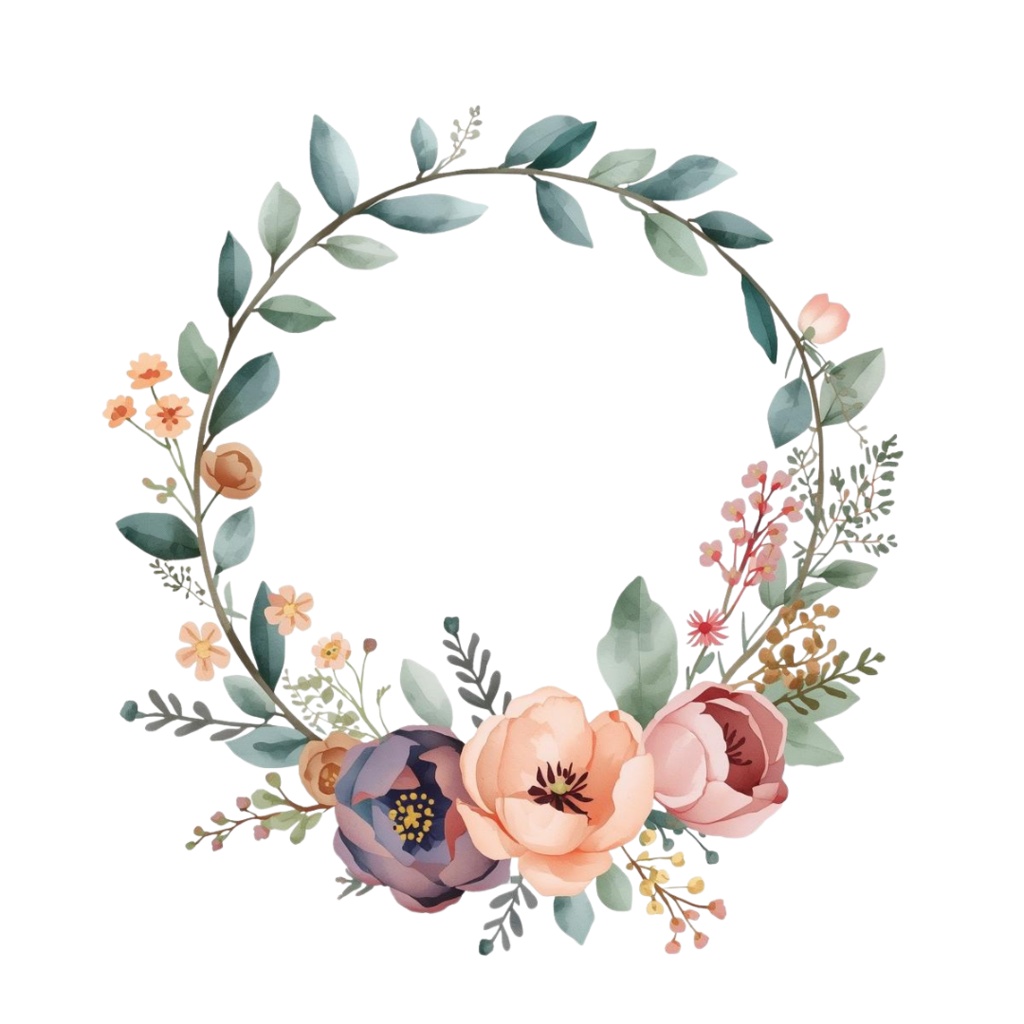 水彩×北欧ボタニカル 春のクリップアートセット