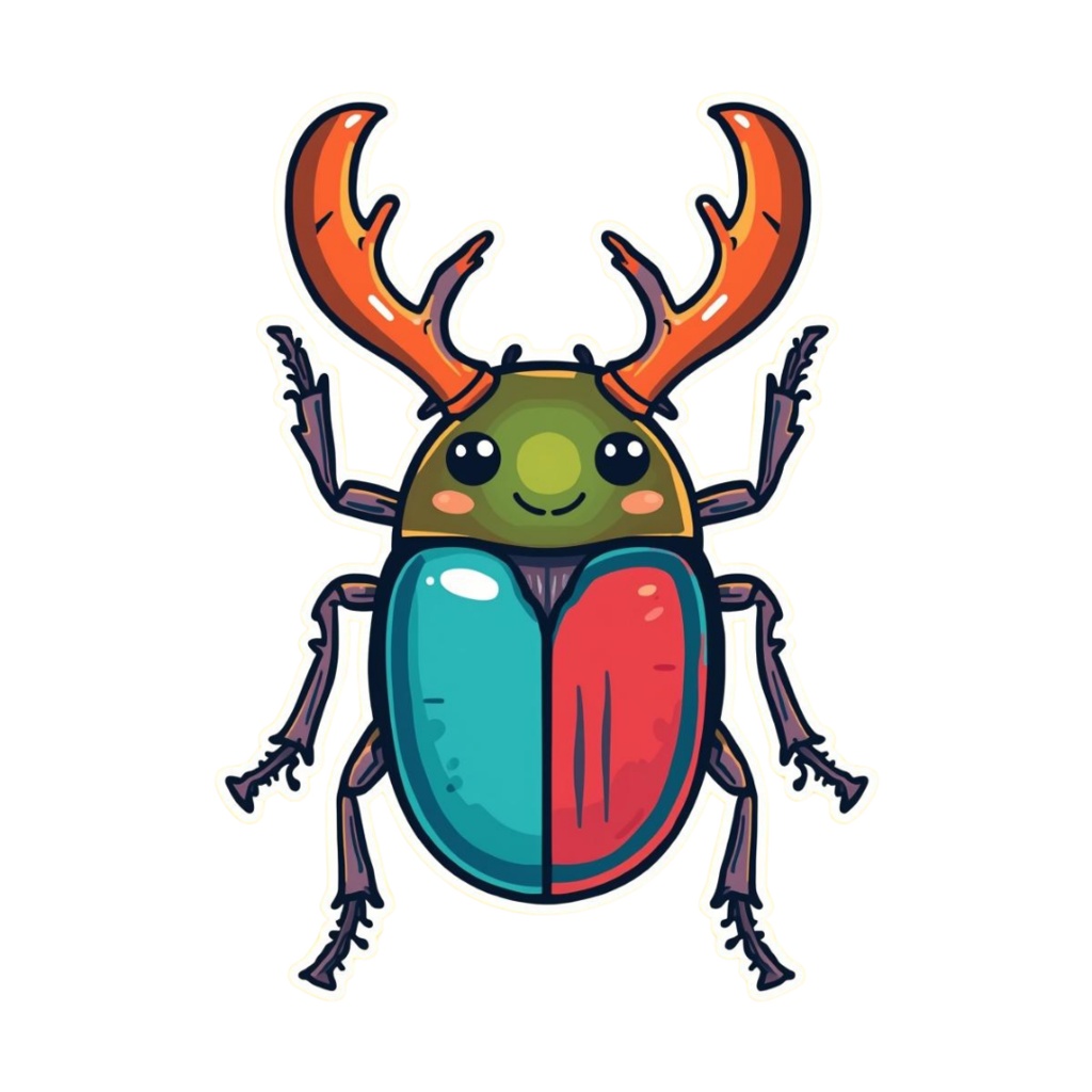 カラフルで可愛いポップ昆虫シリーズ(全10種類)