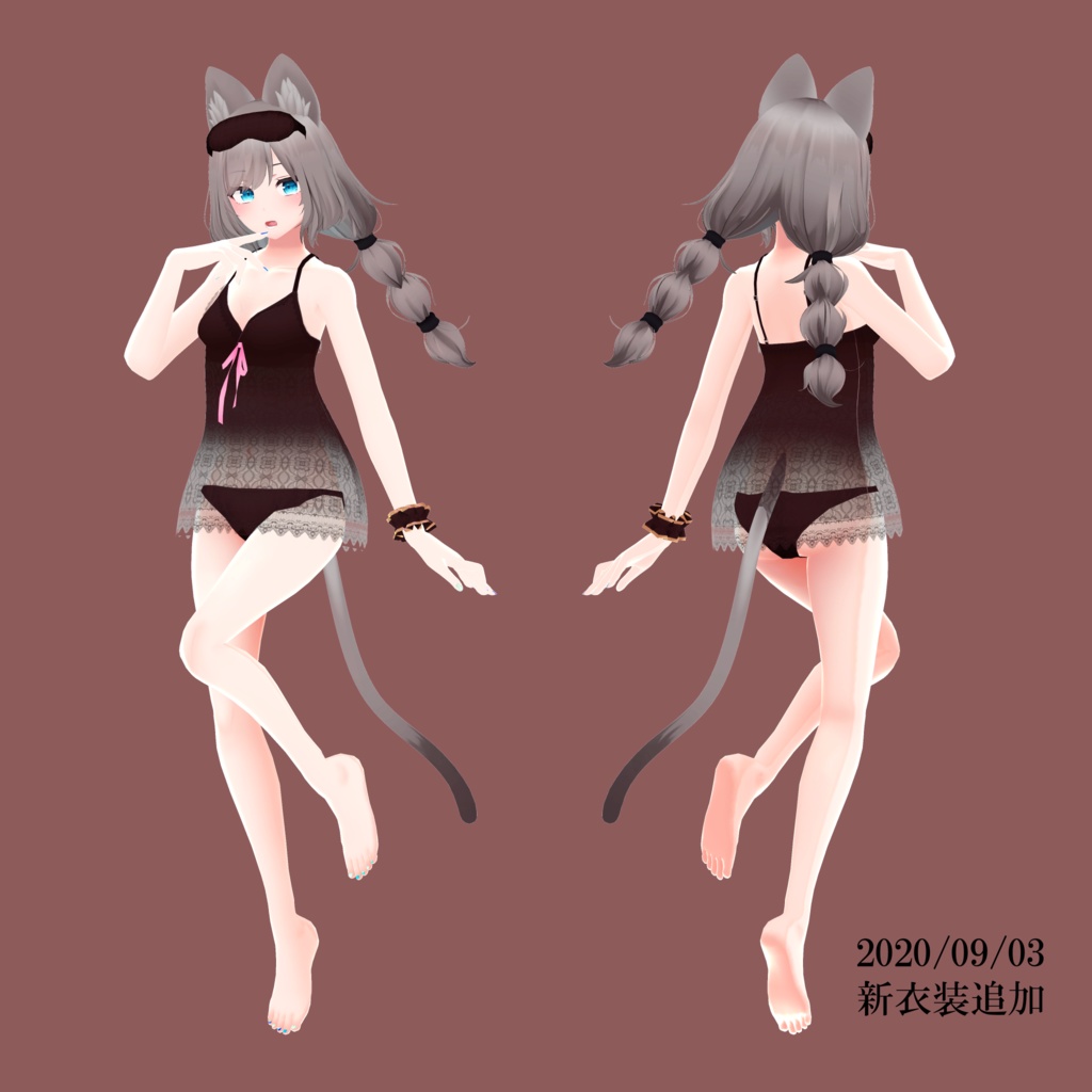 【オリジナル3Dモデル】沙猫-さねこ-