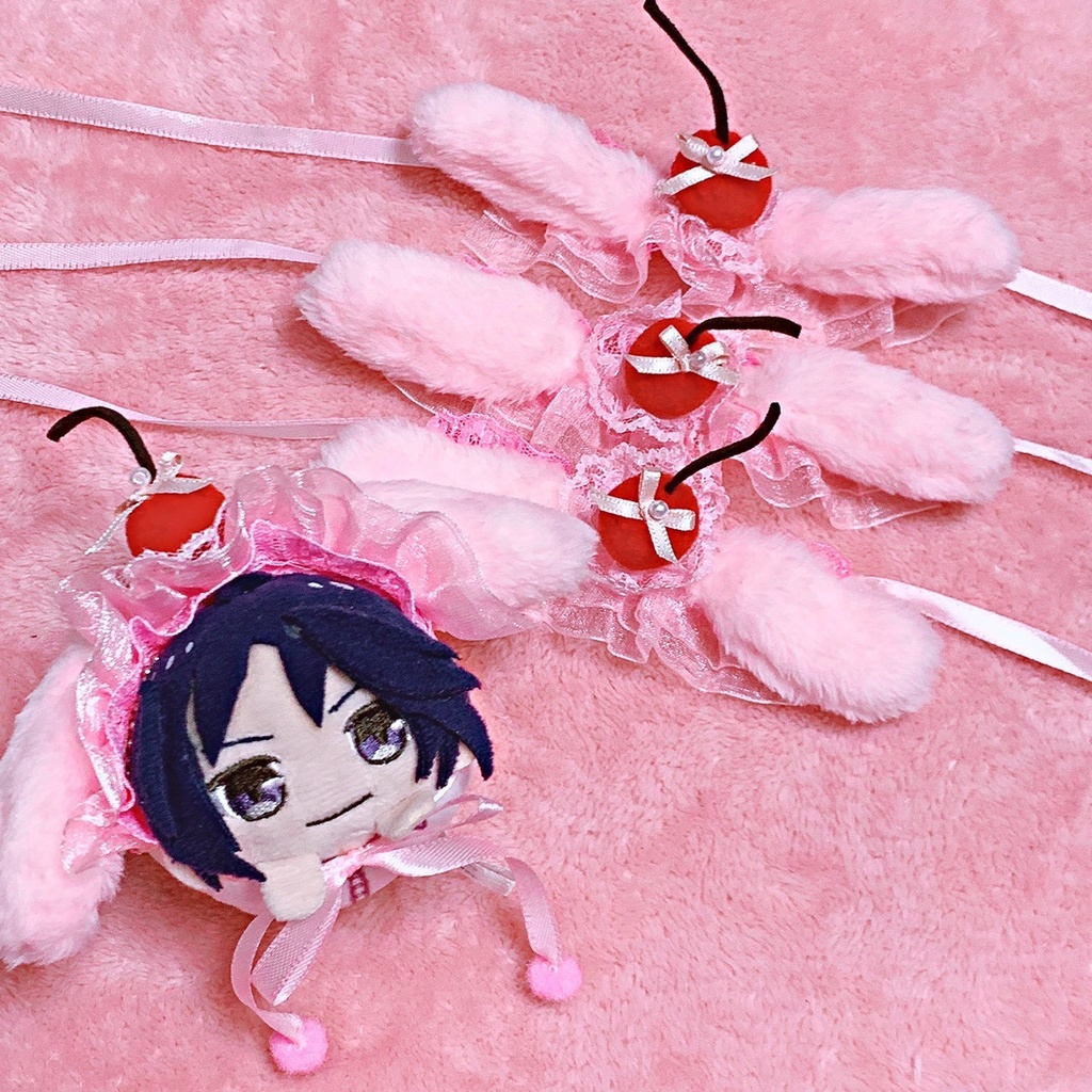ピンクホイップチェリーラビット ヘッドドレス