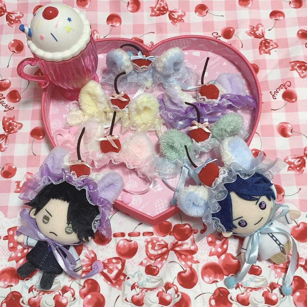 ホイップチェリーにゃんこ ヘッドドレス